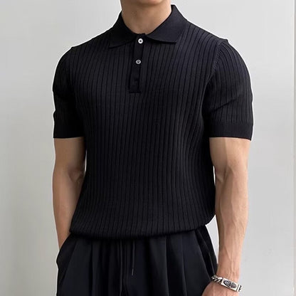 Visconti Knitted Polo Shirt - Green