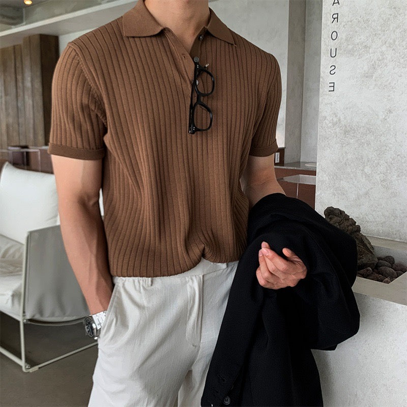 Visconti Knitted Polo Shirt - Green