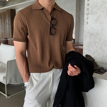 Visconti Knitted Polo Shirt - Green