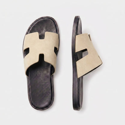 Amalfi Slide Suede Cream