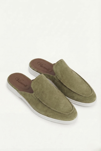Visconti Yatch Mule - Olive Green