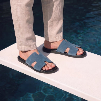 Amalfi Slide Suede Slate