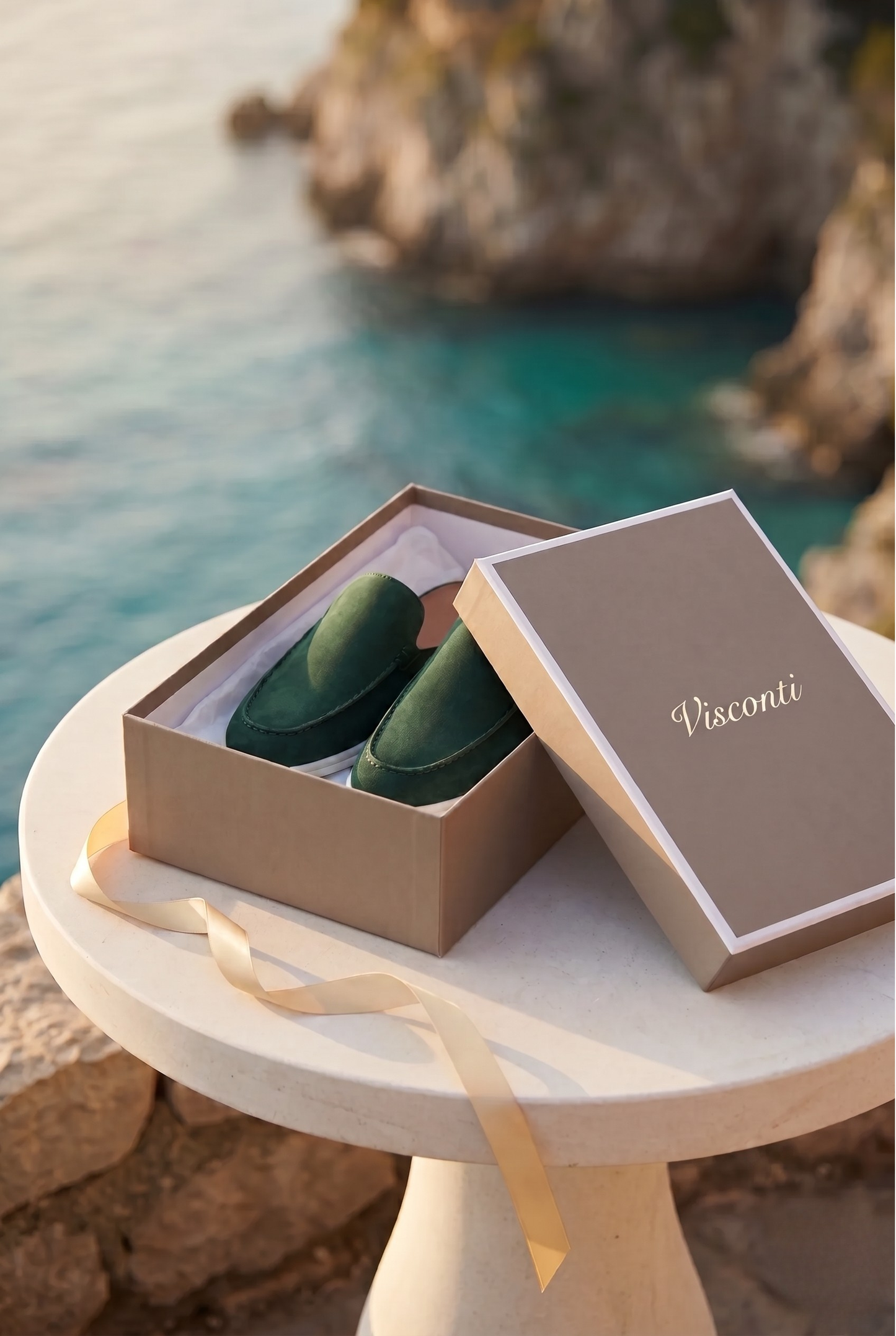 Visconti Yatch Mule - Dark Green