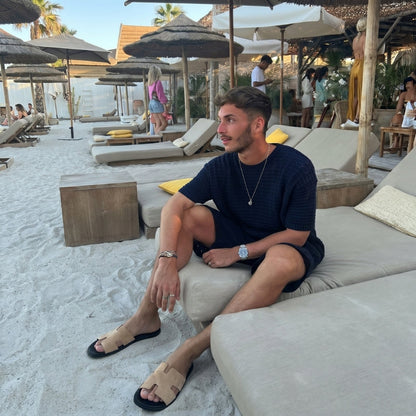 Amalfi Slide Suede Sand