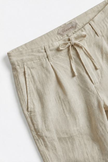 Visconti Linen Trousers - Blue