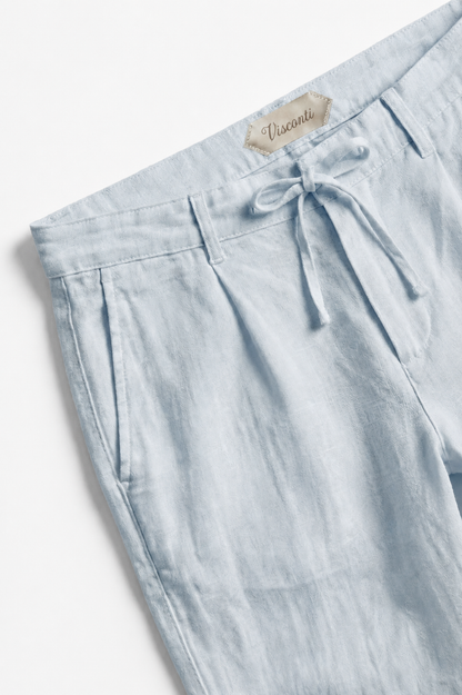 Visconti Linen Trousers - Green