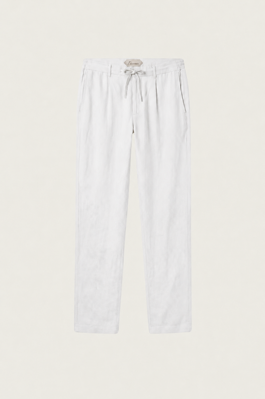 Visconti Linen Trousers - White