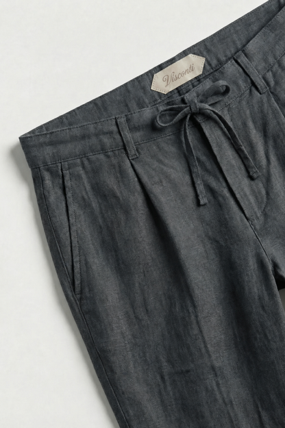 Visconti Linen Trousers - Green