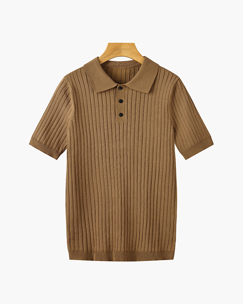 Visconti Knitted Polo Shirt - Green