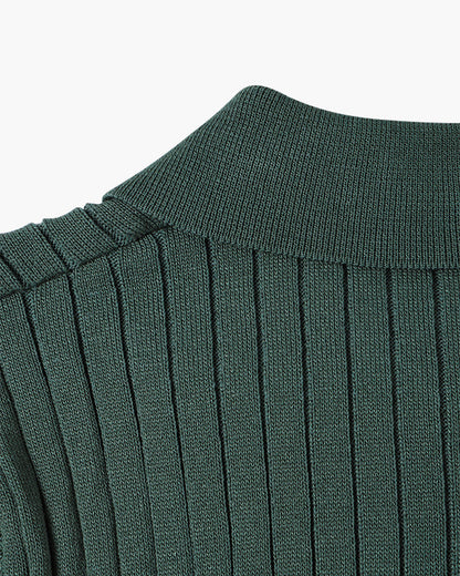 Visconti Knitted Polo Shirt - Green