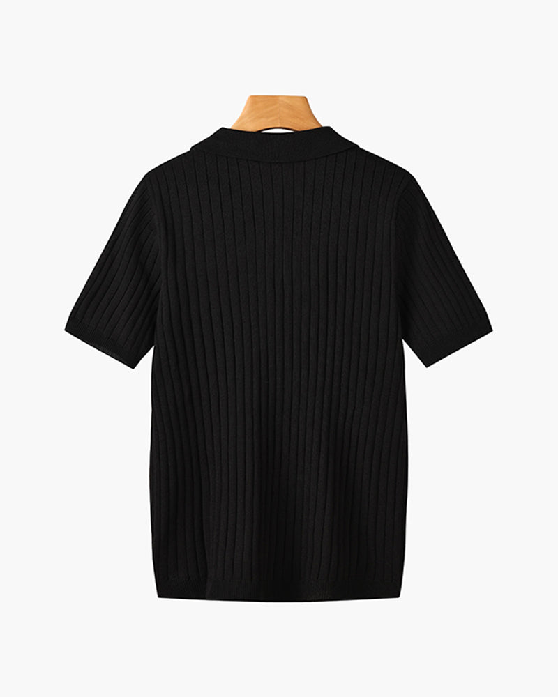 Visconti Knitted Polo Shirt - Green