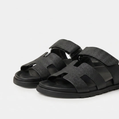 Cannes Slide Women Black Textured