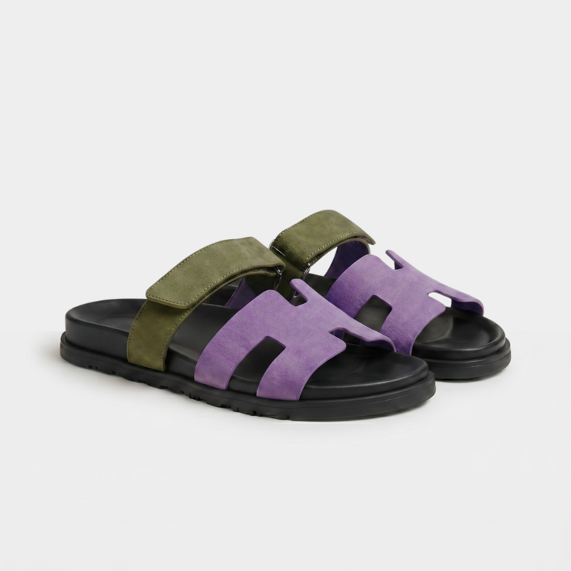 Cannes - Suede Olive Lilac
