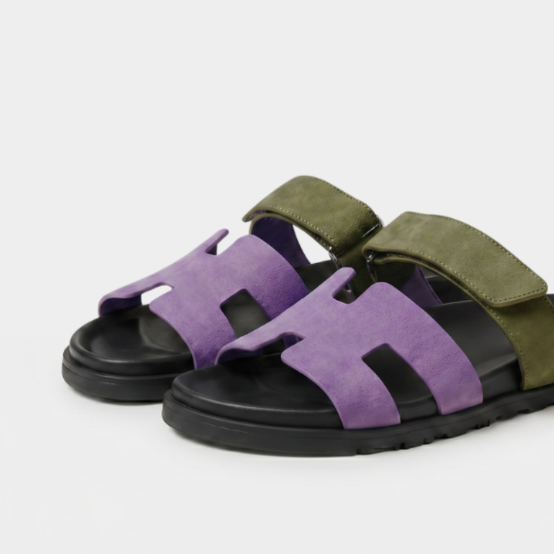 Cannes - Suede Olive Lilac