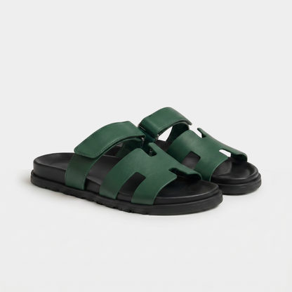 Cannes - Leather Forest Green