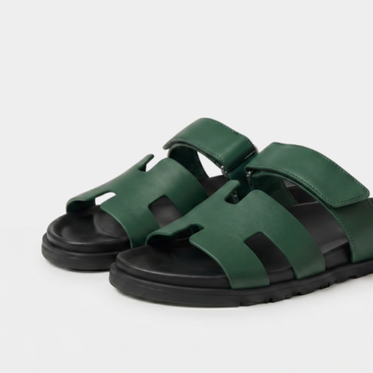 Cannes - Leather Forest Green
