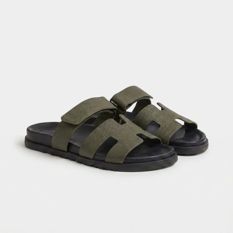 Cannes - Textured Olive Green