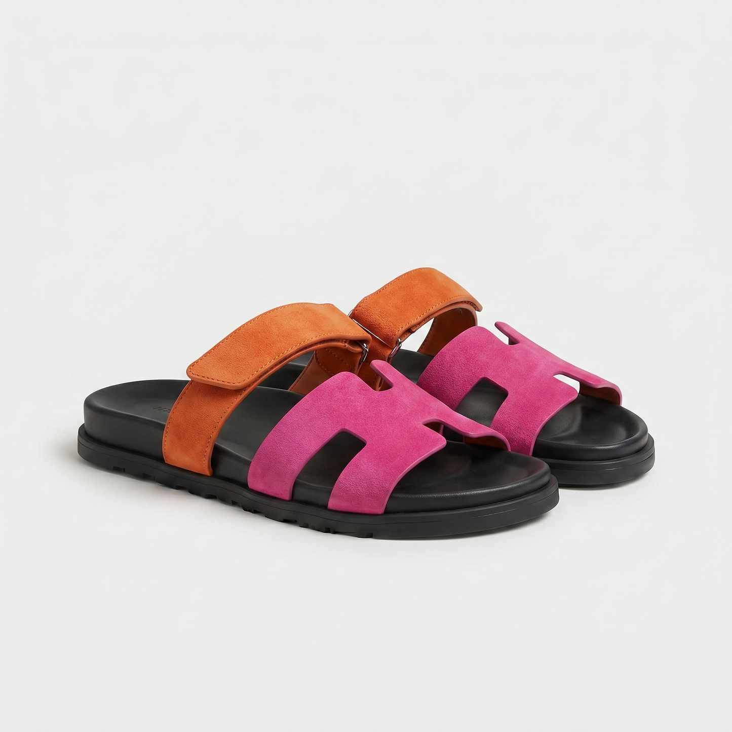 Cannes Suede Slide Women Pink Orange