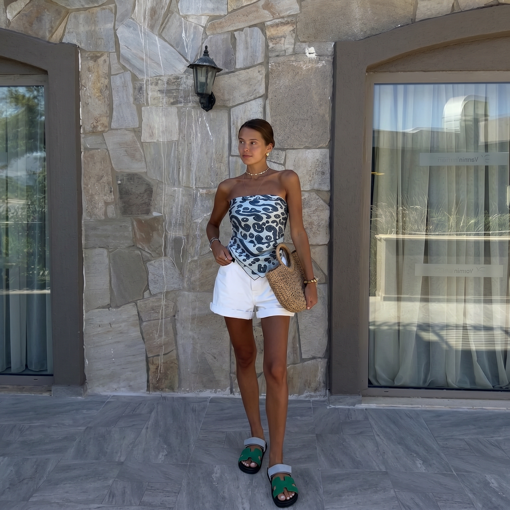 Cannes - Suede Green Grey