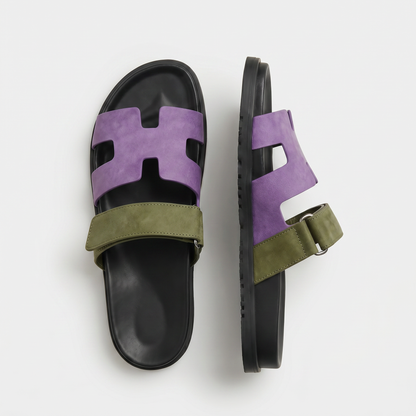 Cannes Suede Slide Women Olive Lilac