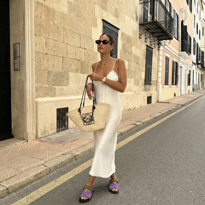 Cannes - Suede Olive Lilac